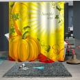 thumbnail image 3 of Zatoumnr Halloween Themed Digital Printed Shower Curtain, Bathroom Curtain Fall Home Holiday Decor Party Supplies, 3 of 9