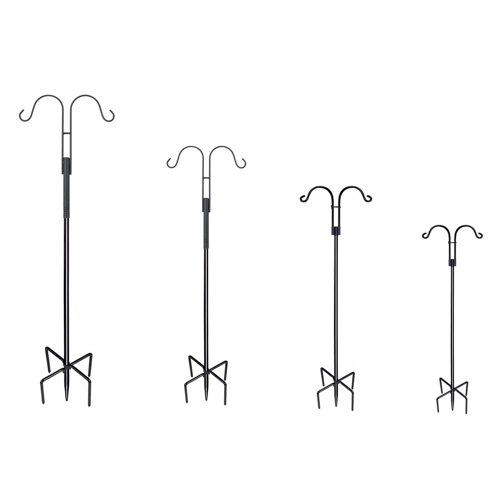 Acahhotxx Outdoor Stake, Wild Bird Feeding Stand with Hook for Garden Outdoor Decors Bird Bath Bird Feeding Station Hanging Bird Feeders