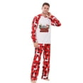 thumbnail image 5 of Family Matching Christmas Pajamas Pjs Sleepwear Sets Long Sleeve Matching Set Festival Holiday Xmas Outfits for Men, XL, 5 of 7