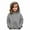 1#Grey, variant on Byoo Hoodie for Girls Solid Color Casual Hooded Sweatshirt Kids Sports Soft Pullover Top