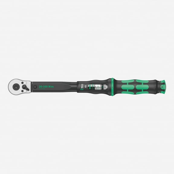 Wera 075621 Torque Wrench 20-100 Nm Reversible Ratchet 1/2" Drive