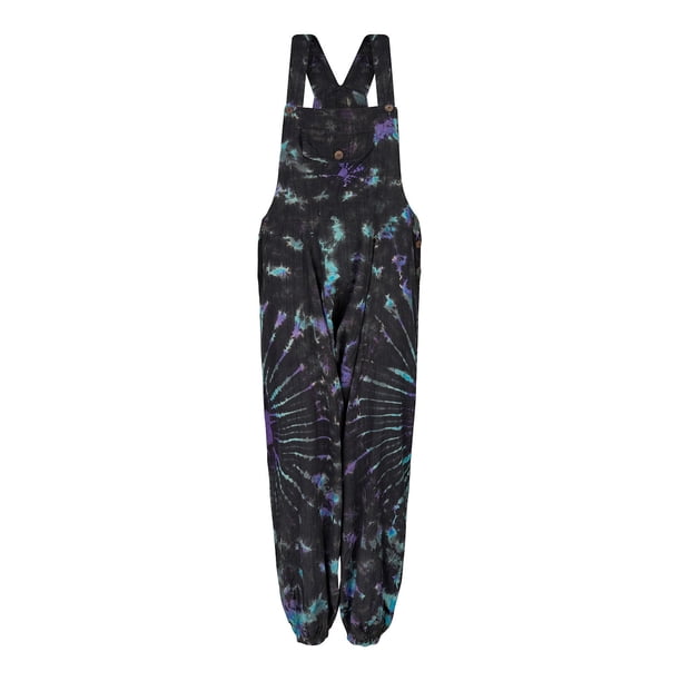 Gibobby Mono Corto Informal Mono sin mangas para mujer, mono informal liso de verano, pantalones con peto de pierna ancha, mono con botones y bolsillos con botones(Negro, L)