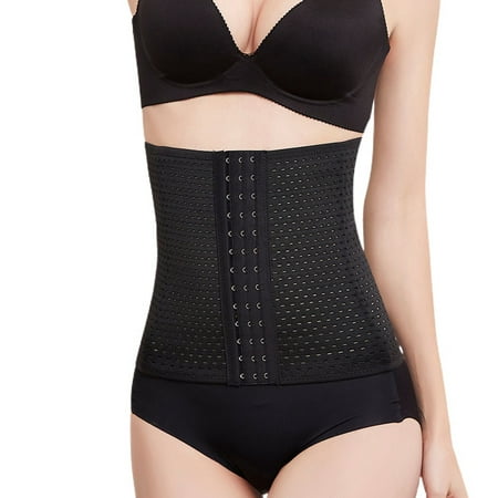 

Homgro Women s Tummy Control Waist Belt Postpartum Waist Cincher Shaper Slimming Firm High Slim Hook Tight Body Shaper Black 14