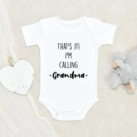 Newbabywishes - That's It I'm Calling Grandma Baby Clothes for Boys and Girls - Funny Baby Clothing