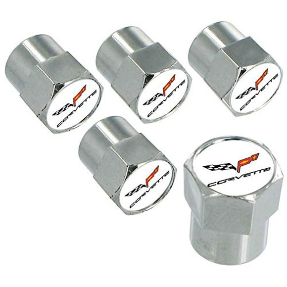 License Frame Inc. Chevrolet Chevy Corvette C6 Chrome Valve Cap Covers