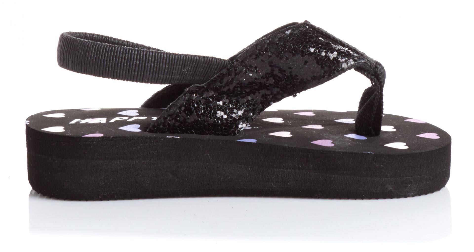Soda Shoes - Soda Shoes Infant/Toddler Sequin Strap Sandals, Black, 6 ...