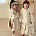 thumbnail image 4 of Spring Sister Brother Clothes Children's Hoodie Set 1-8Y Boys Sweatshirt and Pants 2Pcs Casual Girls Hooded Dress Kid's Outfit, 4 of 6
