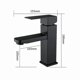 thumbnail image 2 of Basin Mixer Black Basin Faucet 304 Stainless Steel Adjustable Hot and Cold, 2 of 5