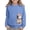 #~Sky Blue2246, variant on WOYY Cute Sweatshirt for Girls Casual Cartoon Cat Long Sleeve Pullover Top, Pink, Sizes 1-14