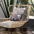 thumbnail image 2 of Tree Oil Duo Throw Pillow with Removable Cover in White Green Blue 20x20, 2 of 5