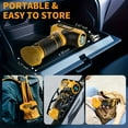 thumbnail image 3 of 150PSI Cordless Tire Inflator - Portable Auto-Shutoff Air Compressor, Handheld Rechargeable Car Accessory with Digital Pressure Gauge & LED Light, Compact Easy-to-Use for Cars,Motorcycles,Bikes,Balls, 3 of 10