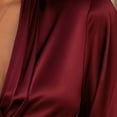 thumbnail image 4 of ZJXFGS Cowl Neck,Evening Tops For Women,Women Fall Clothes,Womens Cowl Neck Tops,Cowl Neck Sweaters For Women,Women'S Tops, Tees & Blouses,Work Blouse,Wine,L, 4 of 7