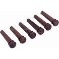 thumbnail image 3 of Clavijas de puente de guitarra de palisandro, clavijas de cuerda de guitarra acústica, piezas de repuesto de clavija de extremo de madera ranurada, 6 piezas, 3 of 5