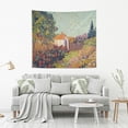 thumbnail image 3 of FREEAMG Landscape Van Gogh Tapestries Wall Hanging Bedding Tapestry Aesthetic Tapestries for Bedroom Living Room Dorm Home Wall Decor 90" x 60" Horizontal, 3 of 7