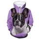 thumbnail image 2 of Sudadera con capucha con estampado 3D de bulldog francés para hombre, sudadera informal de manga larga a la moda, sudadera de calle, ropa de otoño para niños, 2 of 4