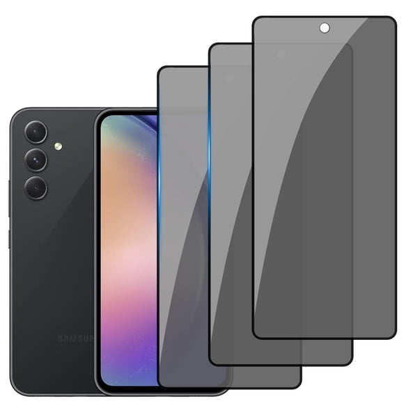Zonyee Protector de pantalla de privacidad de vidrio templado para Samsung Galaxy A54 - Película protectora resistente a rayones - Fácil instalación Protección de borde a borde - Sin burbujas