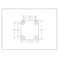 thumbnail image 4 of Toolbox Caster Set | 6" Polyurethane for Greenlee, Knaack and Other Job Boxes | All Mounting Hardware Included, 4 of 4