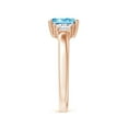 thumbnail image 3 of ANGARA IGI Certified Lab Grown 1.17 Ct Blue & White Diamond Ring for Women in 14K Rose Gold (Size-7x5mm| Clarity-VS) | April Birthstone, Anniversary, Jewelry Gift for Women | Blue Diamond Ring, 3 of 7