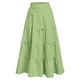 thumbnail image 5 of Vestido de Fiesta de Navidad de las Niñas de Verano Color Sólido Elástico de la Cintura Nudo Completo Falda Vestido Midi, Lindo Traje de Vacaciones, 5 of 8