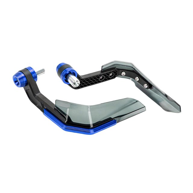 2 protectores de manos de aleación de aluminio, piezas de repuesto, fácil instalación y prácticos. Azul