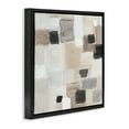 thumbnail image 4 of Stupell Industries Neutral Square Patchwork Abstract Painting Black Floater Framed Canvas Art Print Wall Art, 18 x 18, 4 of 10