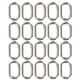 thumbnail image 3 of 20 piezas hebilla de resorte ovalada 23mm ganchos de aleación Clip para bolsos monederos llavero Correa negro, 3 of 5