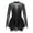 Black, variant on TiaoBug Kids Girls Long Sleeve Mesh Splice Skating Leotard Dress 6-14