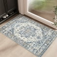 thumbnail image 2 of SIXHOME 2'x3' Small Entry Rug Door Mat Machine Washable Rug Vintage Medallion Door Rug for Entryway Welcome Mat Kitchen Rug Bathroom Rug Bedroom Rug Indoor Retro Home Decor Blue, 2 of 7
