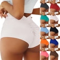 thumbnail image 4 of Gsakboxl Shorts for Women Women V-Back High Waist Scrunch Butt Lift Cut Out 4.6 Inch Hot Yoga Casual Sport Shorts Coffee M, 4 of 6