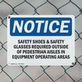 thumbnail image 5 of (2 Pack) Safety Shoes & Safety Glasses Required Outside OSHA Notice Sign 10 Inch X 7 Inch Indoor / Outdoor Rust-Free Aluminum Metal Signs for Workplace, Workshop, and Construction Site, 5 of 8