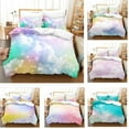 thumbnail image 2 of Colored quilt cover suit Printing Quilt Cover, Fantasy Cloud 3D Digital Printing-3D Digital Printing Bedroom Bedding, Pillow Case Set of Home Textile Household Products, 2 of 7