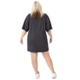 thumbnail image 3 of Garfield Womens Grey Oversized Short Sleeved T-Shirt, 3 of 5