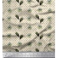 thumbnail image 1 of Soimoi Cotton Poplin Fabric Curve Diamond,Leaves & Floral Artistic Decor Fabric Printed Yard 42 Inch Wide, 1 of 1