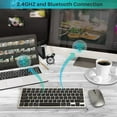 Bluetooth Wireless Keyboard and Mouse Combo, Ultra Thin Portable Multi