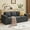 Gray, variant on Me'On 80'' Sofa Couch for Living Room, Modern Loveseat Sofa with Side Pocket, 3-Seater Couches for Bedroom, Apartment, Teddy Wool White