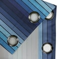 thumbnail image 4 of Ambesonne Navy Grommet Curtain, Plaques in Blue Borders, 50" x 96", Dark Blue and Pale Blue, 4 of 6