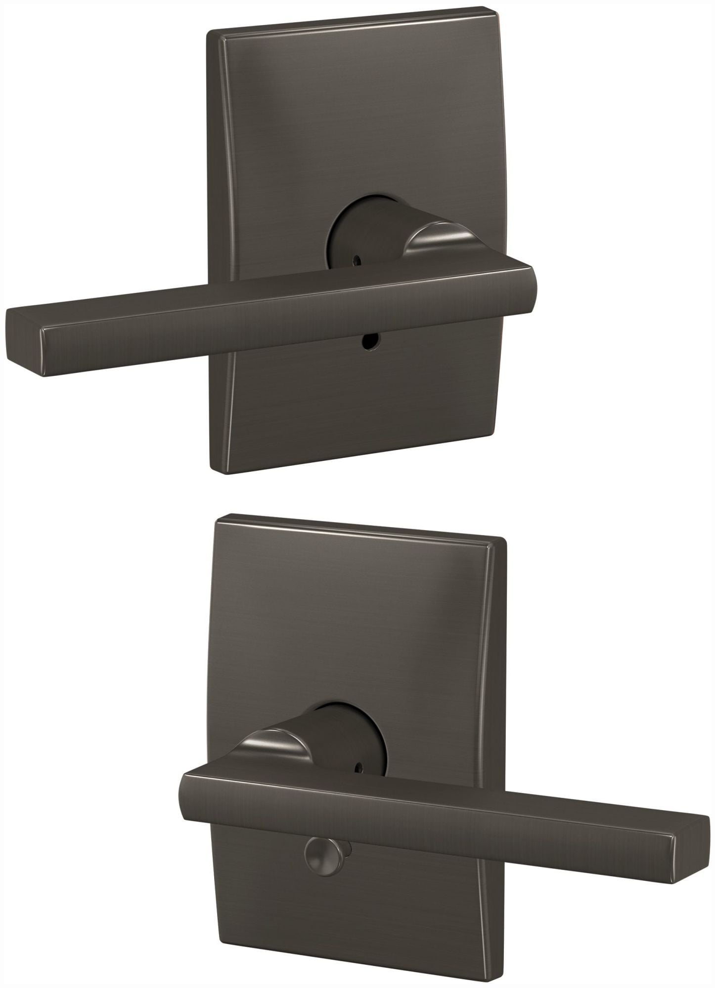 Schlage Latitude Lever Lock - Century Trim Hall Closet & Bed Bath Lock, Bright Chrome