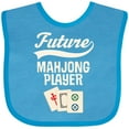 thumbnail image 3 of Inktastic Future Mahjong Player Boys or Girls Baby Bib, 3 of 4