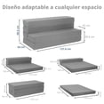 thumbnail image 3 of Sofá Cama Matrimonial Onof SCM Plegable 2 en 1 Color Gris, 3 of 4