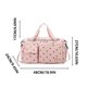 thumbnail image 5 of Fiudx Bolso de Mano con Estampado de Fresa, Bolso de Mano de Gran Capacidad con Compartimento para Zapatos y Separación Entre Ropa y Artículos Húmedos y Secos, Bolso Ligero de Pana para Fin de Semana, 5 of 6