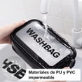 thumbnail image 2 of 4 Piezas Bolsa de Maquillaje de Viaje, Neceser de Aseo Impermeable para Mujer y Hombre, Cosmetiqueras Transparentes Portatil, Organizador de Cosmético para Artículos de Tocador Baño (Negro), 2 of 4