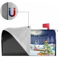 thumbnail image 5 of Christmas Mailbox Covers Magnetic 21x18 Inch Snowman Xmas Tree Santa Sleigh Moon Decorative Winter Mailbox Covers Mailbox Decals Mailbox Wrap Post Letter Box Cover for Garden Yard Decor, 5 of 6