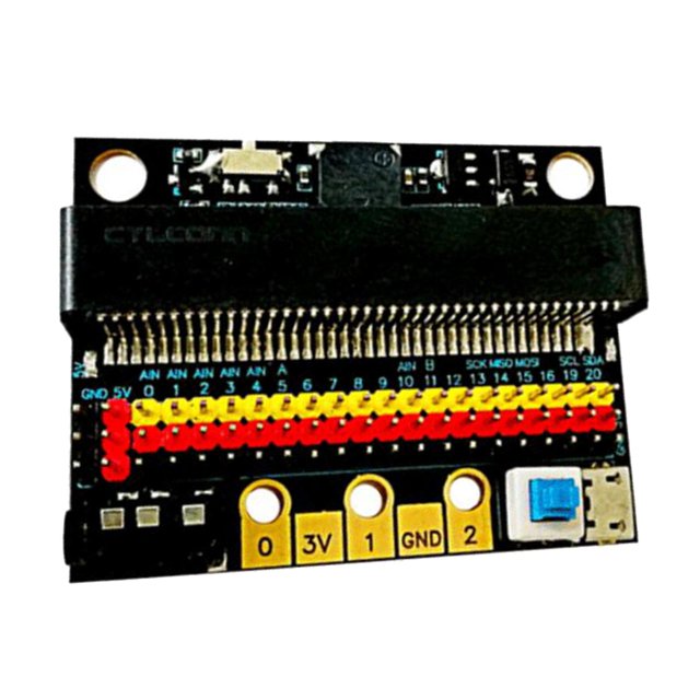 Placa de desarrollo V2 placa de expansión compatible con Scratch Python soporte de programación 3-5V Módulo de Sensor para STEM Education Classroom Soledad micro: bit
