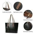 thumbnail image 5 of SENDEFN Tote Bags with Zipper Leather Purses and Handbags for Women Large Hobo Shoulder Bag, 5 of 6