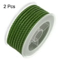 thumbnail image 3 of Unique Bargains 2 Packs Nylon Thread Twine Beading Cord 3mm Extra-Strong Braided Nylon Crafting String 4M/13 Feet, Army Green, 3 of 7