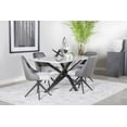 thumbnail image 7 of Paulita Rectangular Dining Table White and Gunmetal, 7 of 7