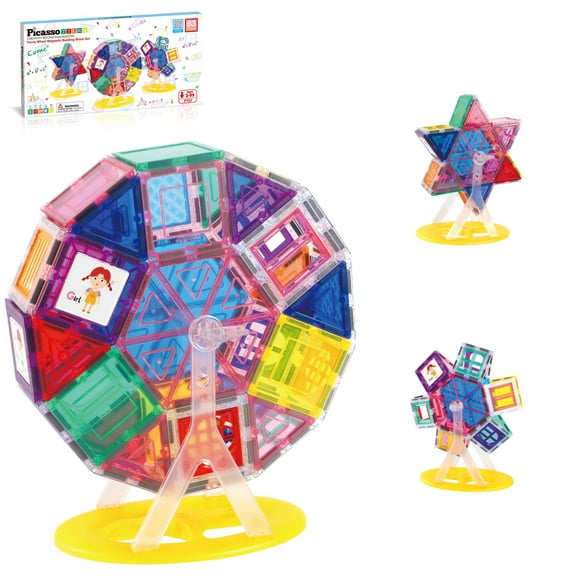 Set de atracciones Building Blocks PicassoTiles con forma de noria