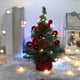 thumbnail image 5 of KAKOWELY pieza de encantador mini árbol de Navidad, árbol de Navidad de escritorio, árbol de Navidad artificial, 5 of 5