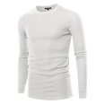 thumbnail image 1 of FashionOutfit Men's Solid Thermal Long Sleeve Crew Neck Top, 1 of 1