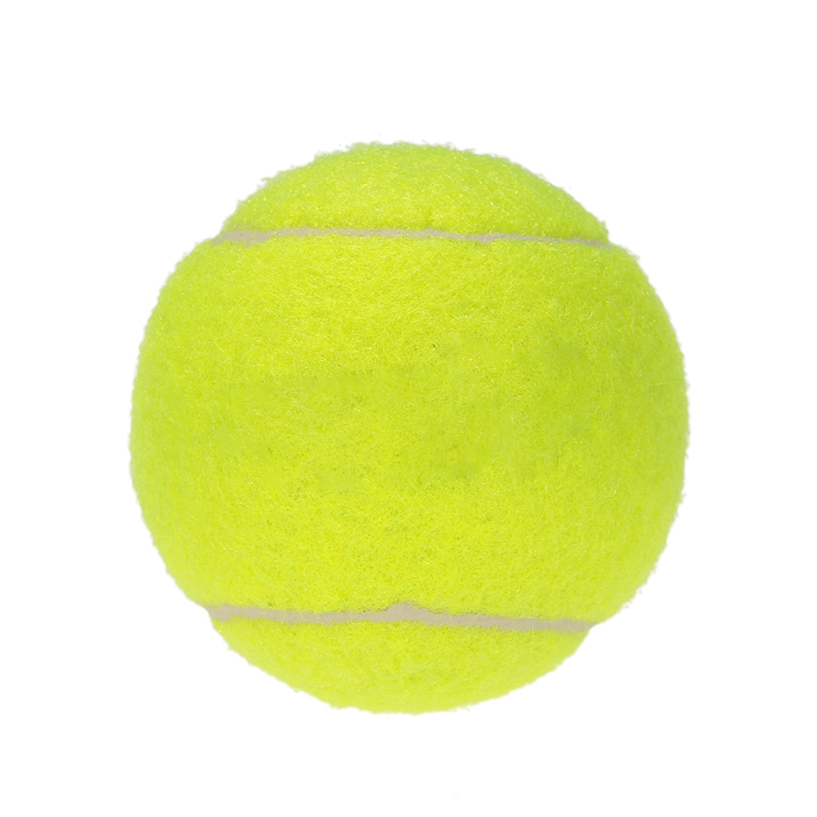 BIMZUC 10 Pack Yellow Tennis Balls for Practice, High Resilience Rubber Training Balls for Beginners, Pet Friendly (2.6 inches / 6.5 cm)